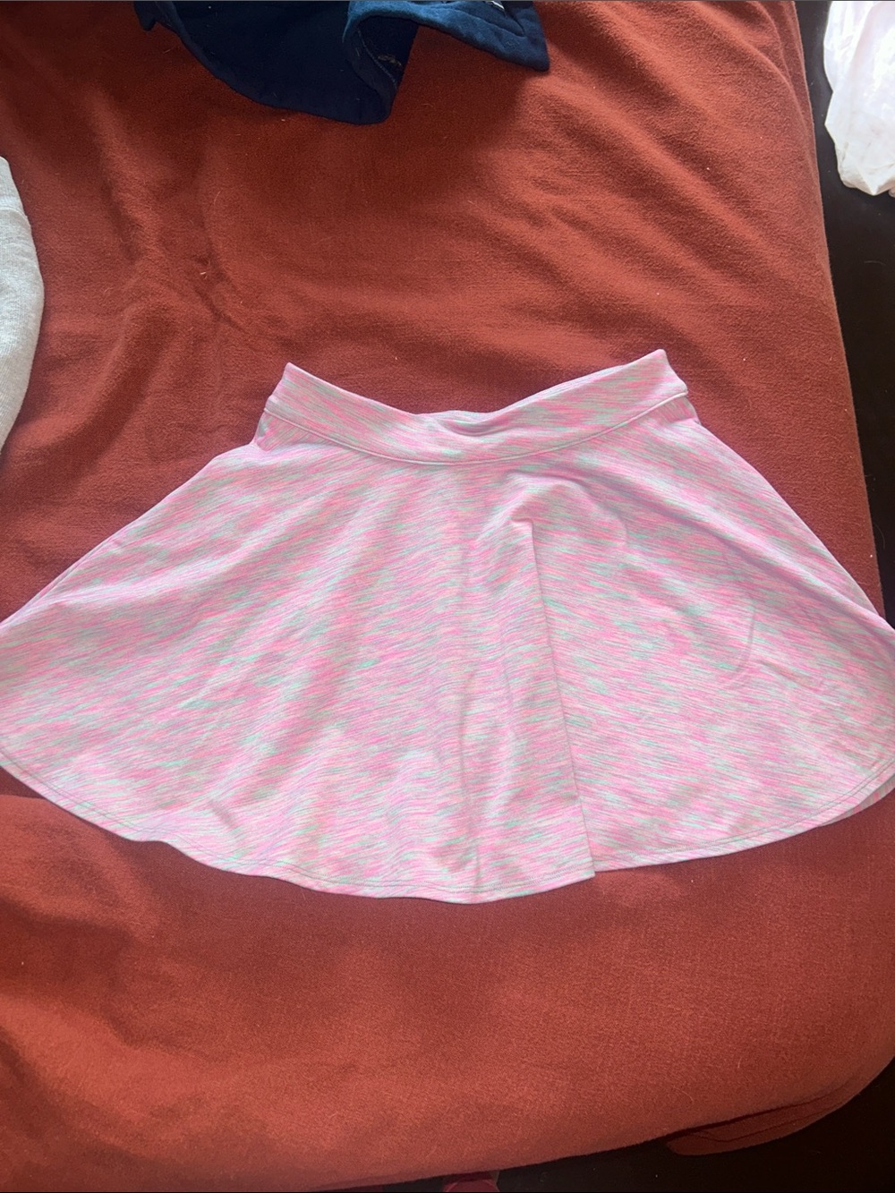 Outdoor Voices Pink Heathered Circle Skirt